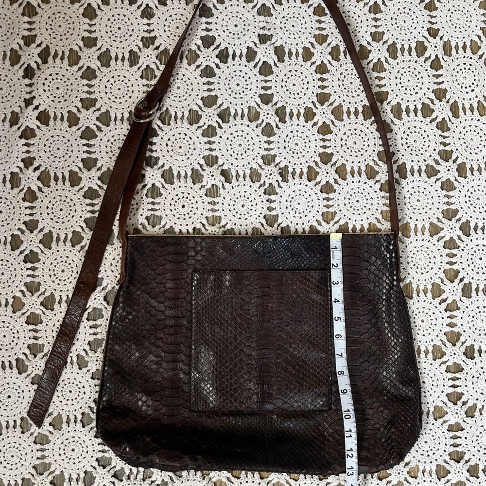 B.May Python Crossbody Messenger Bag - Picture 7 of 12